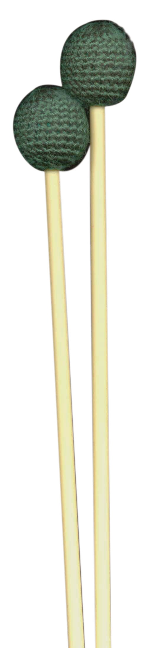 Metallophone Mallets 375mm Green Yarn Pair Harrison Music