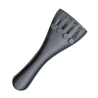 1/2 Size Violin Tailpiece - Black Alloy