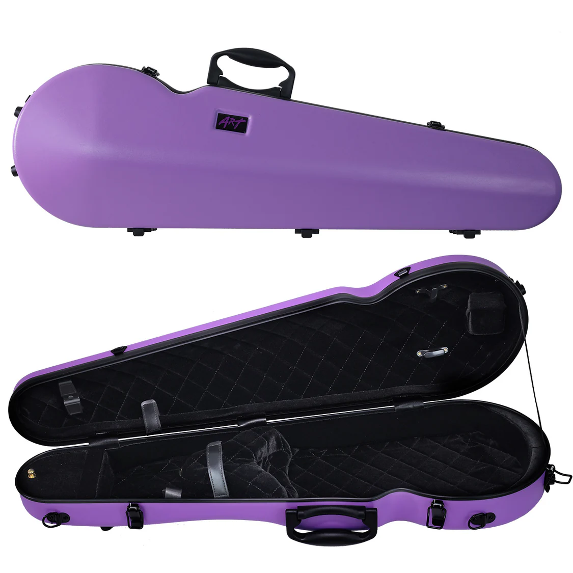 ART Shaped Violin Case 4/4 (or 3/4) Amethyst Purple