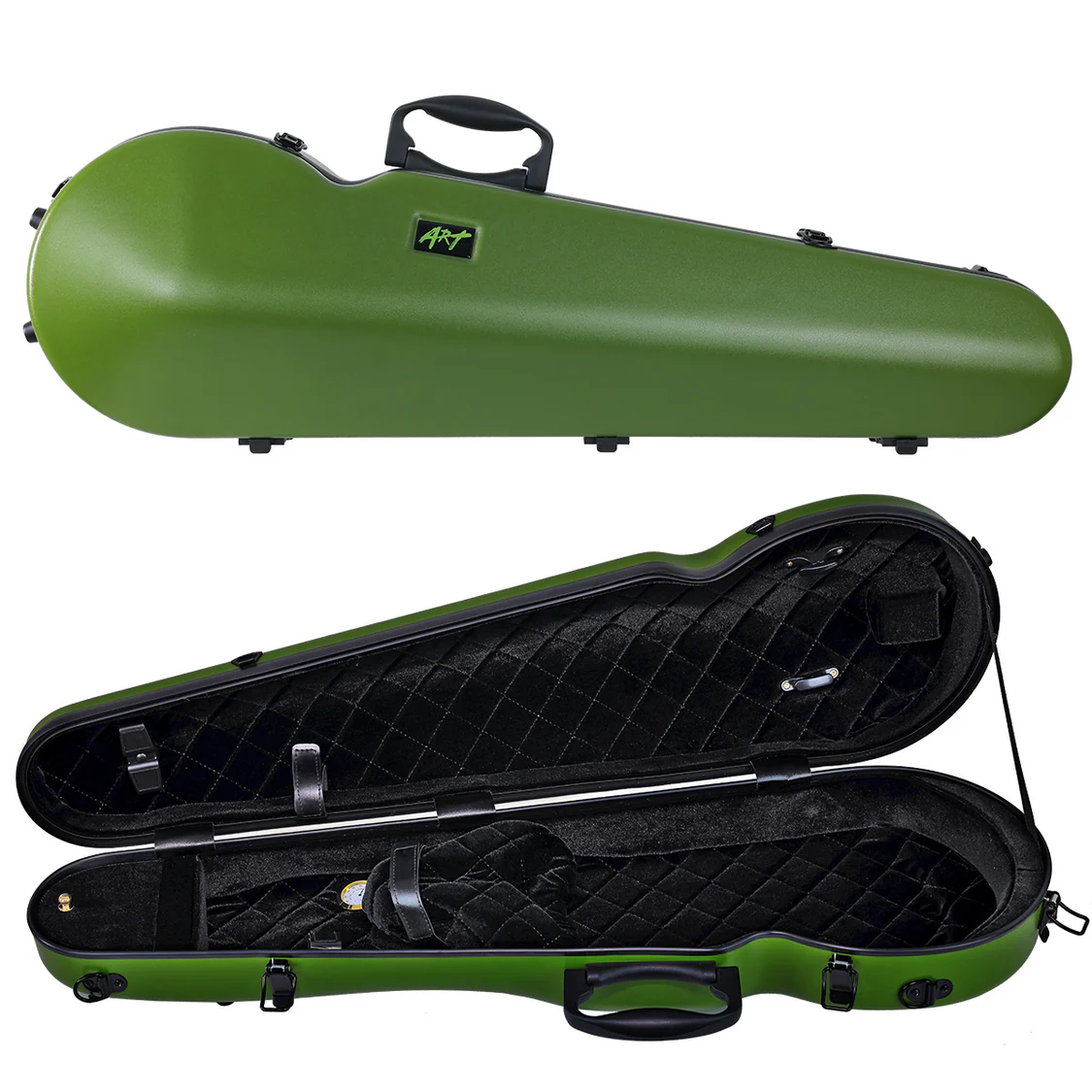 ART Shaped Violin Case 4/4 (or 3/4) Avocado Green