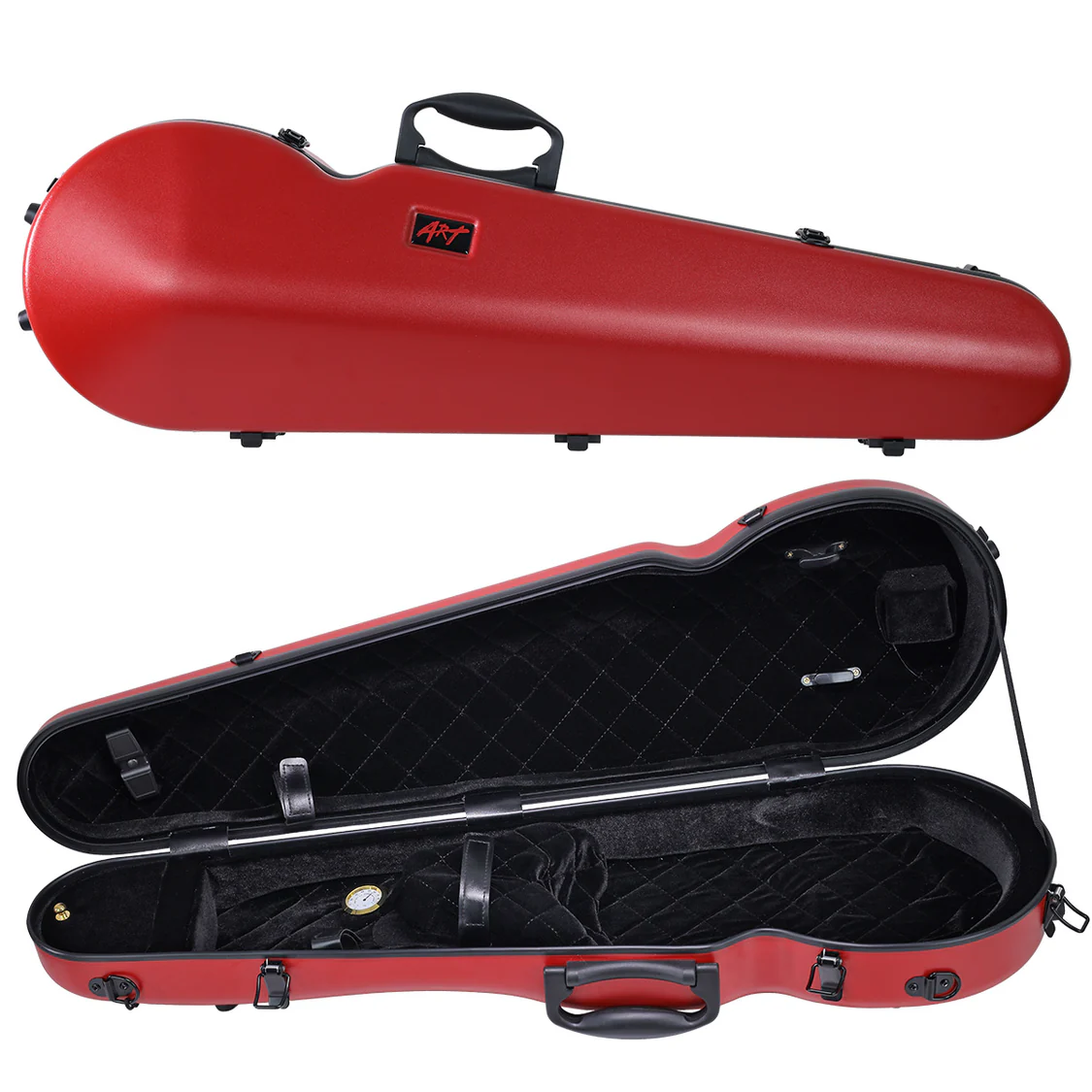 ART Shaped Violin Case 4/4 (or 3/4) Cherry Red