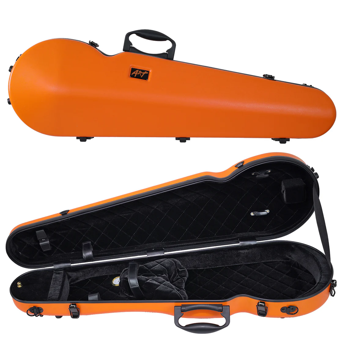 ART Shaped Violin Case 4/4 (or 3/4) Tangerine