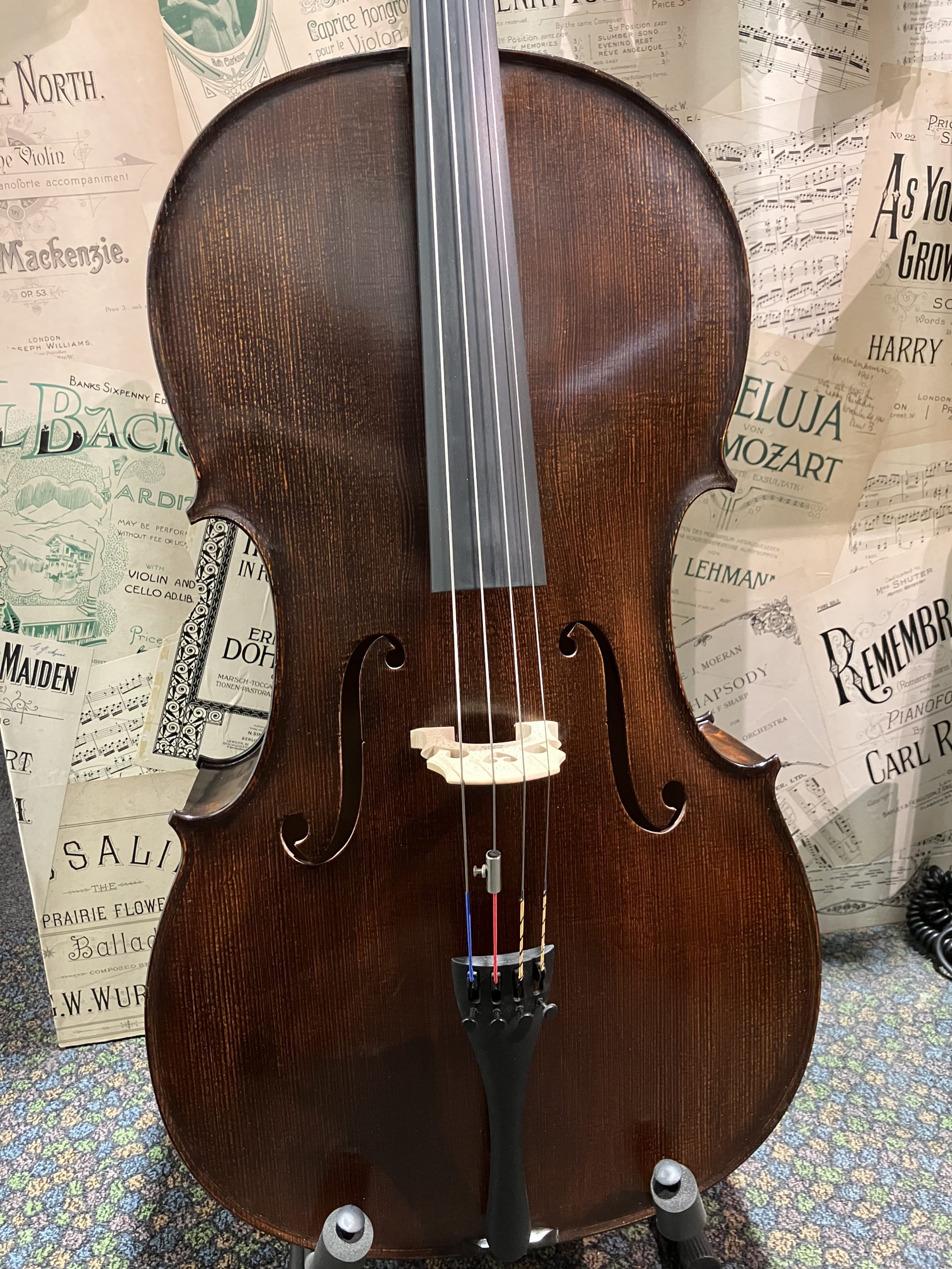Gliga II 4/4 Size Cello 2013 (Secondhand) - Dark Antique, Hard ABS case
